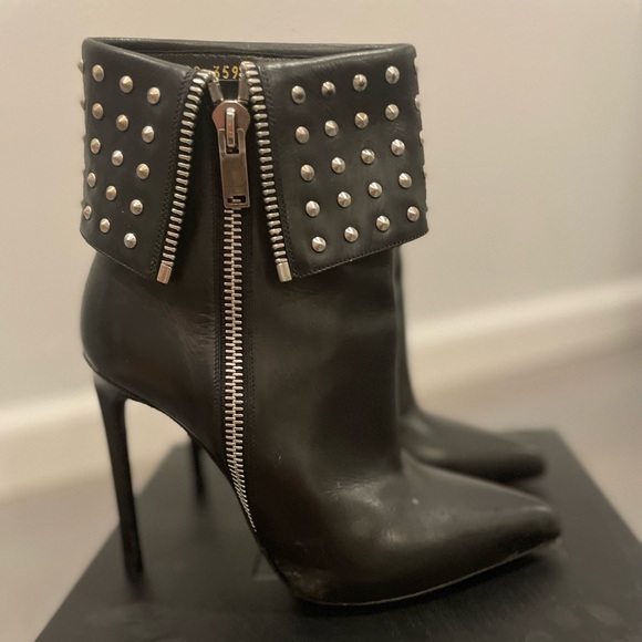 Saint Laurent Studded Ankle Boots - Picture 4 of 4